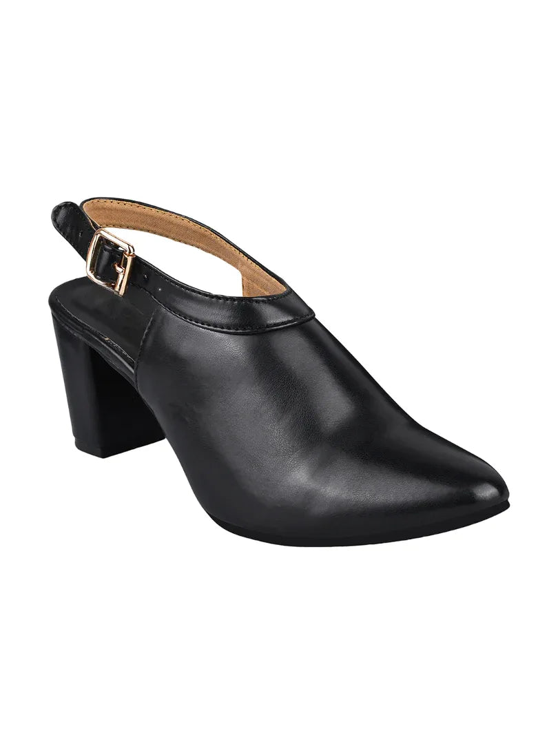 Classic Slingback Block Heel Shoes