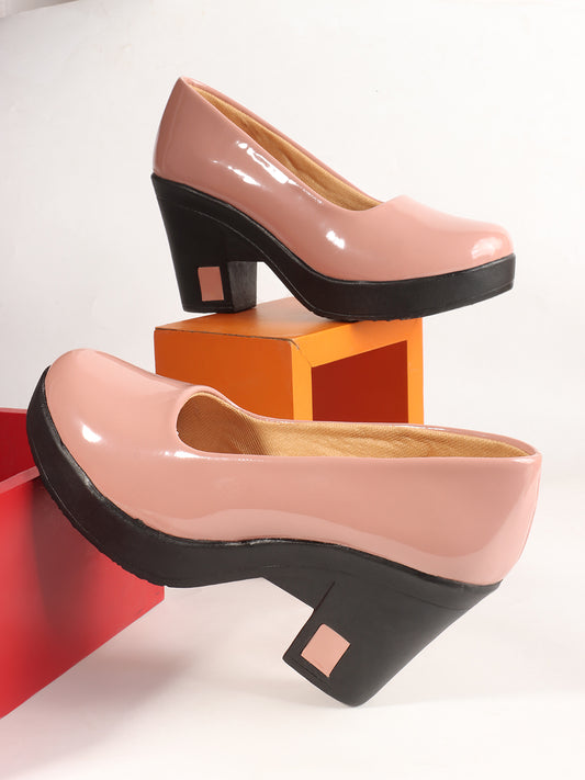 Classic Block Heel Work Pumps