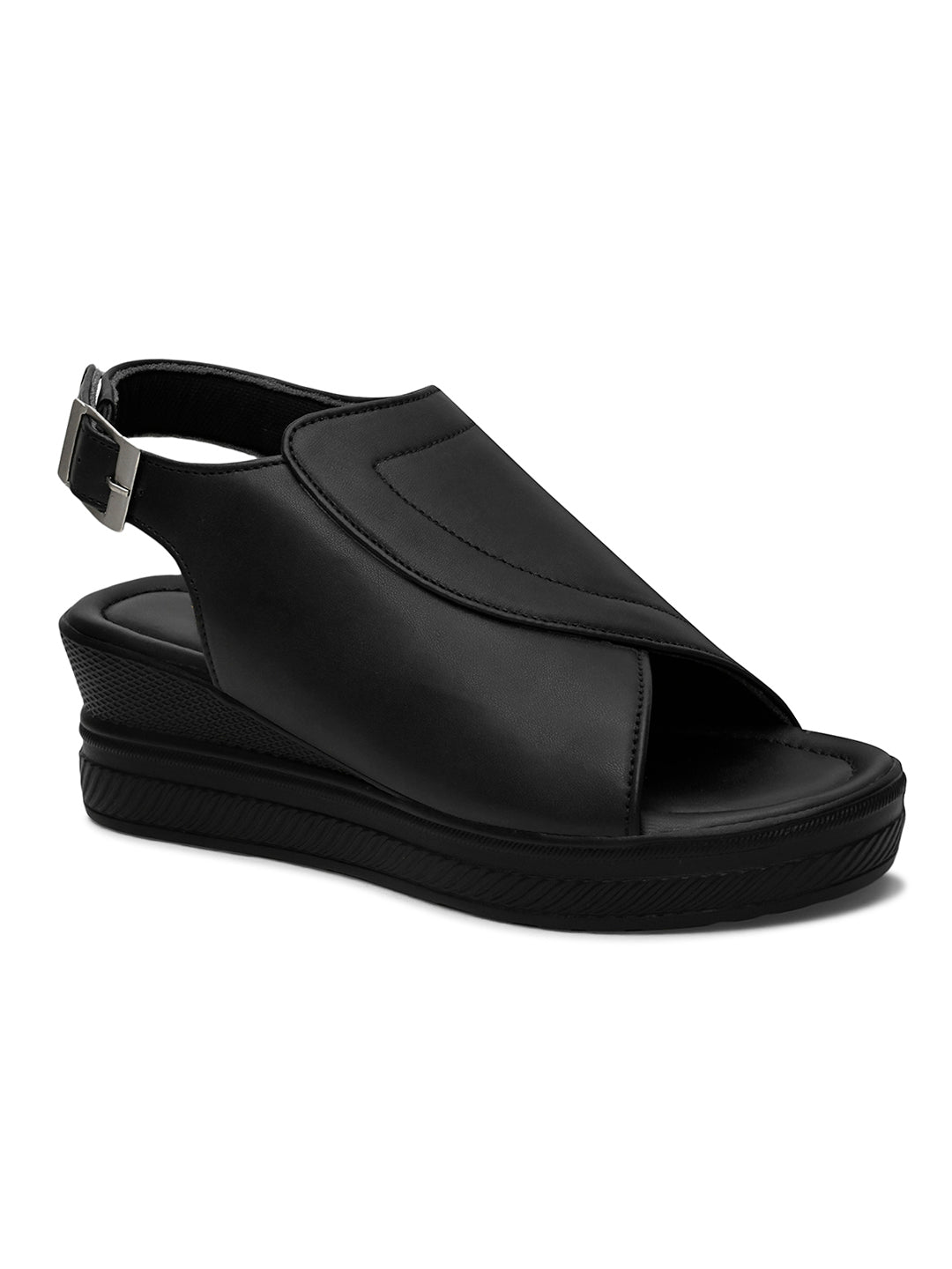 Casual Chic Wedge Sandals with Adjustable buckle