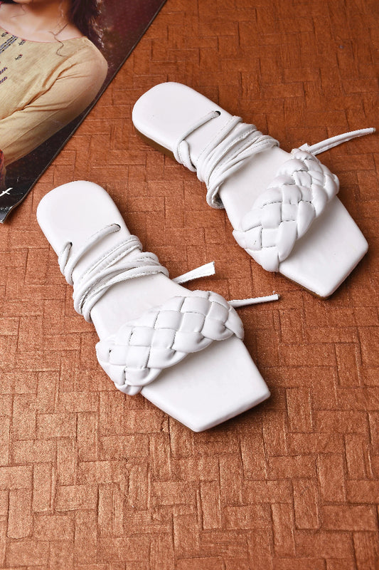 Urban Knot Ankle-Tie Sandals