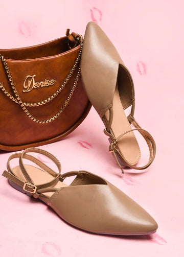 Everyday Luxe Pointed Back-Strap Flats
