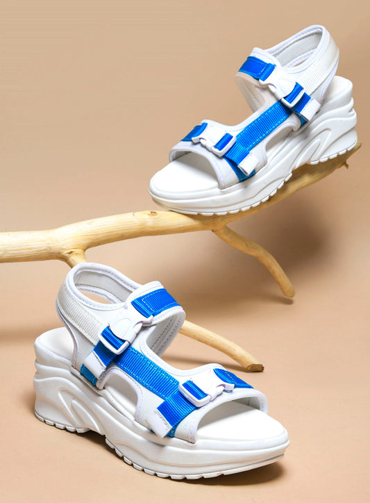 Trendy Sports Style Platform Sandals