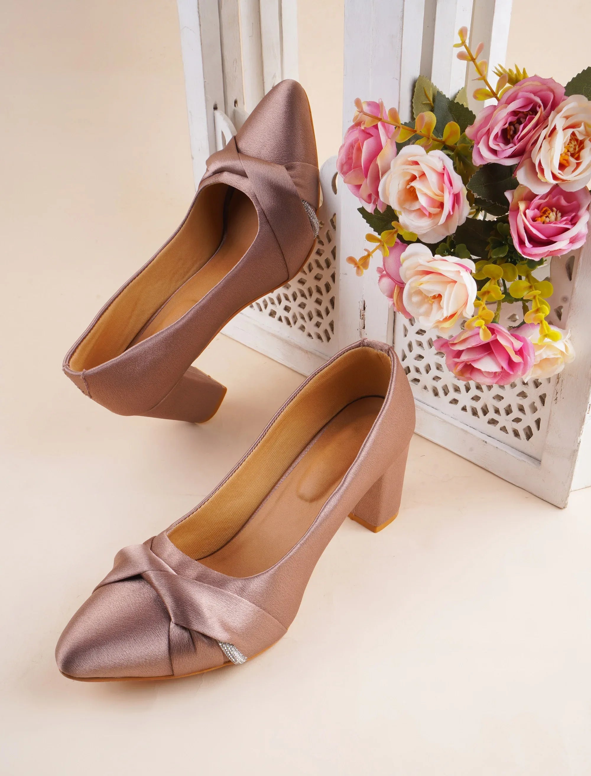 Classic Pointed-Toe Block Heels