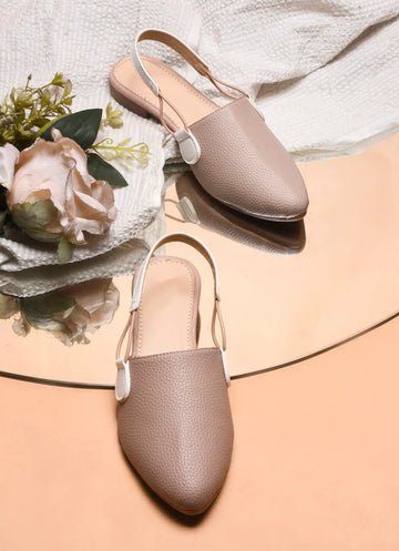 Modern Slingback Mule Flats with Pointed Toe