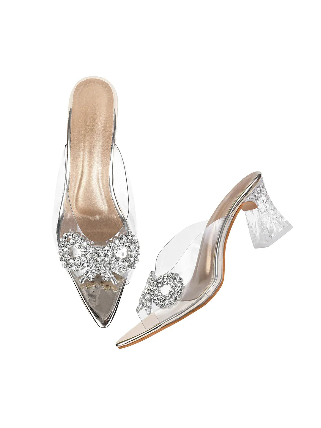 Crystal Loop Transparent Heels