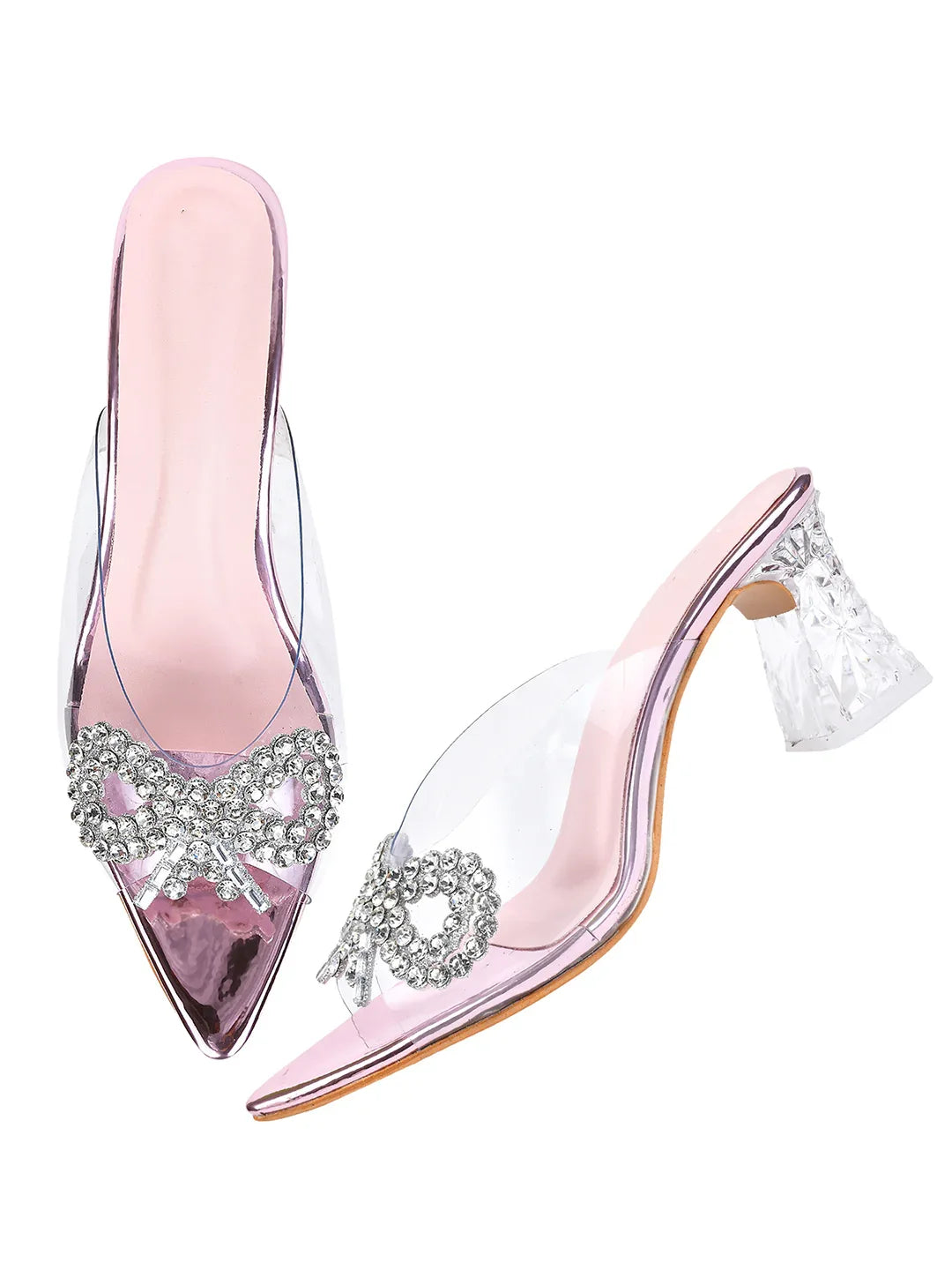 Crystal Loop Transparent Heels