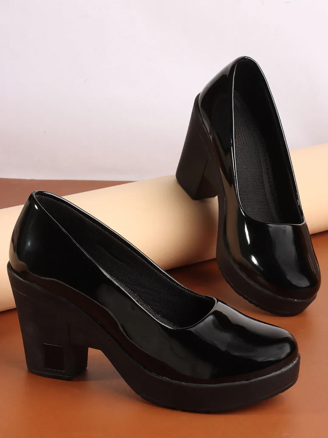 Classic Block Heel Work Pumps