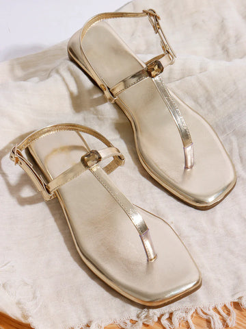 Minimal Thong Strap Everyday Flats
