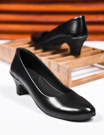 Elegant Office Wear Block Heels