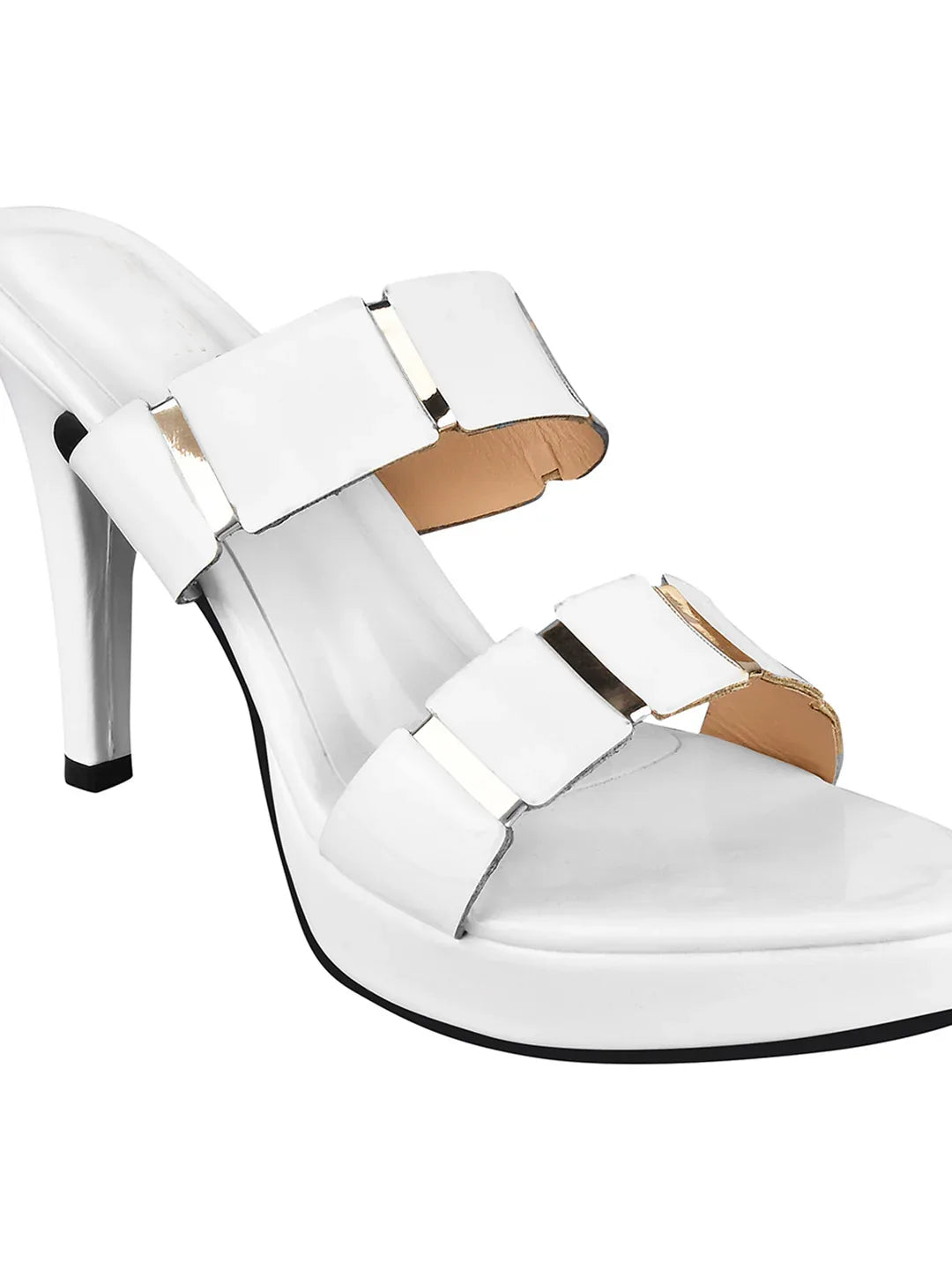 Luxe Patent Finish Heeled Sandals