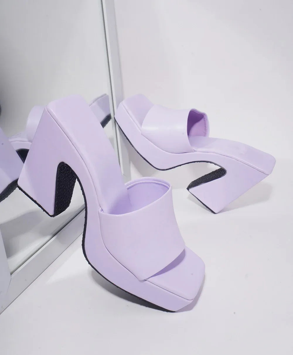 Chunky Rise Block Heel