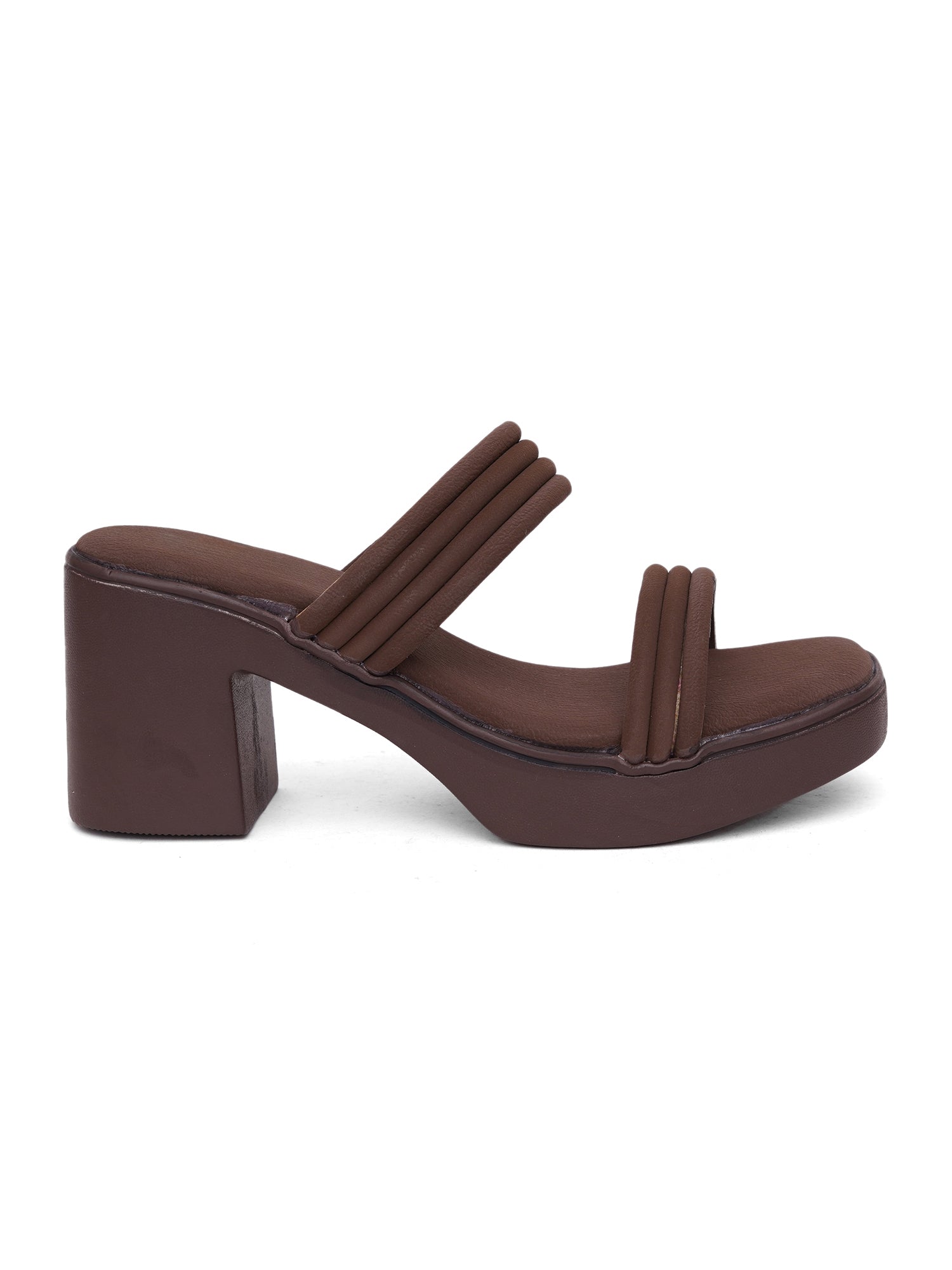 Trendy Padded Double-Strap Block Heel Sandals