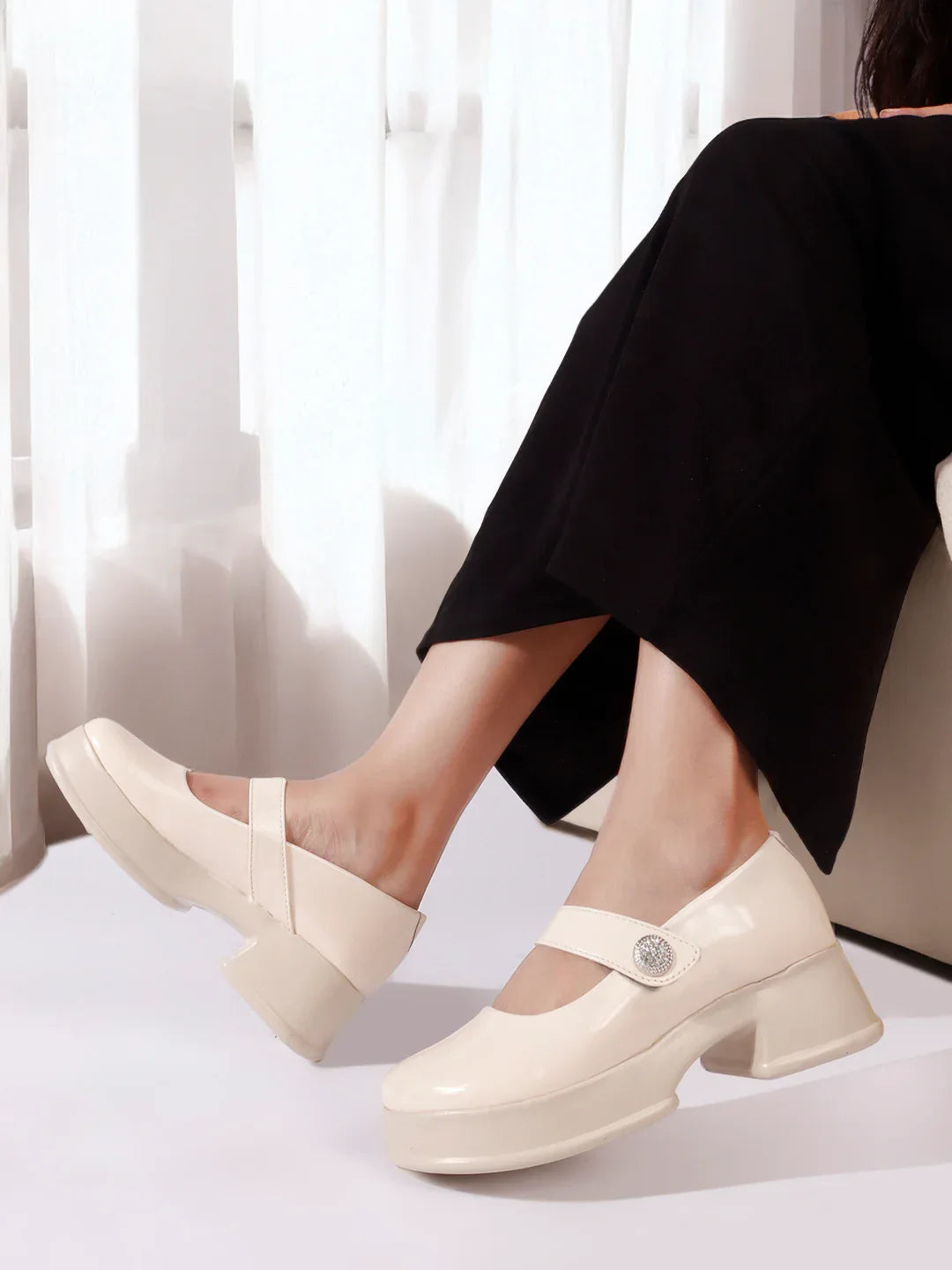 Classic Mary Jane Block Heels