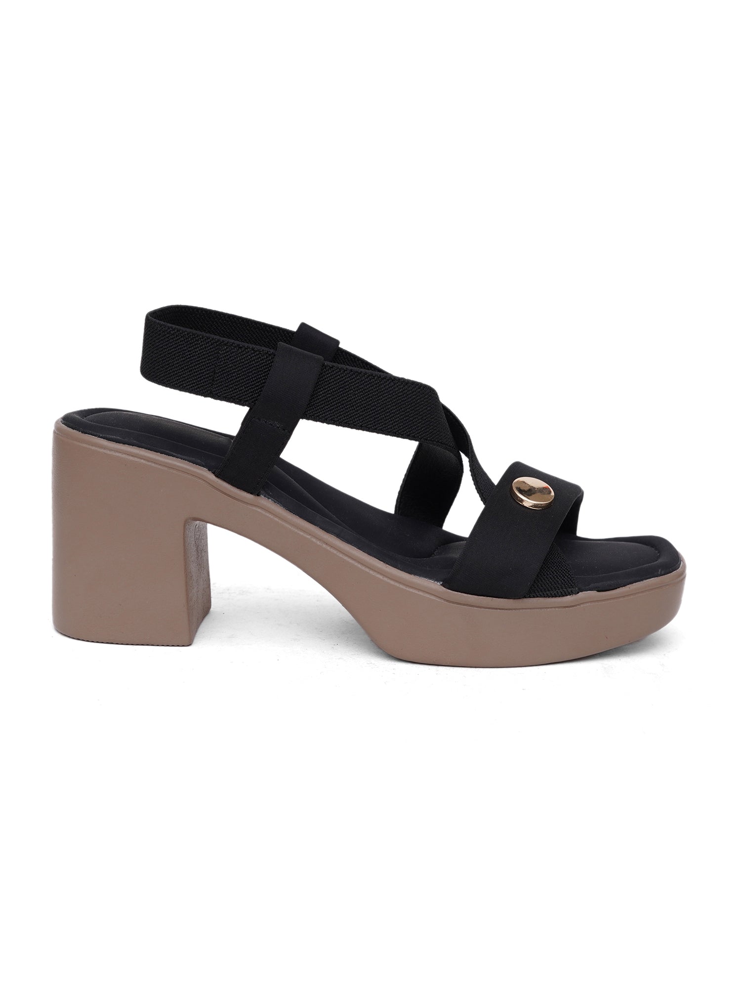 Elegant Cross-Strap Block Heel Sandals