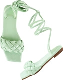 Urban Knot Ankle-Tie Sandals