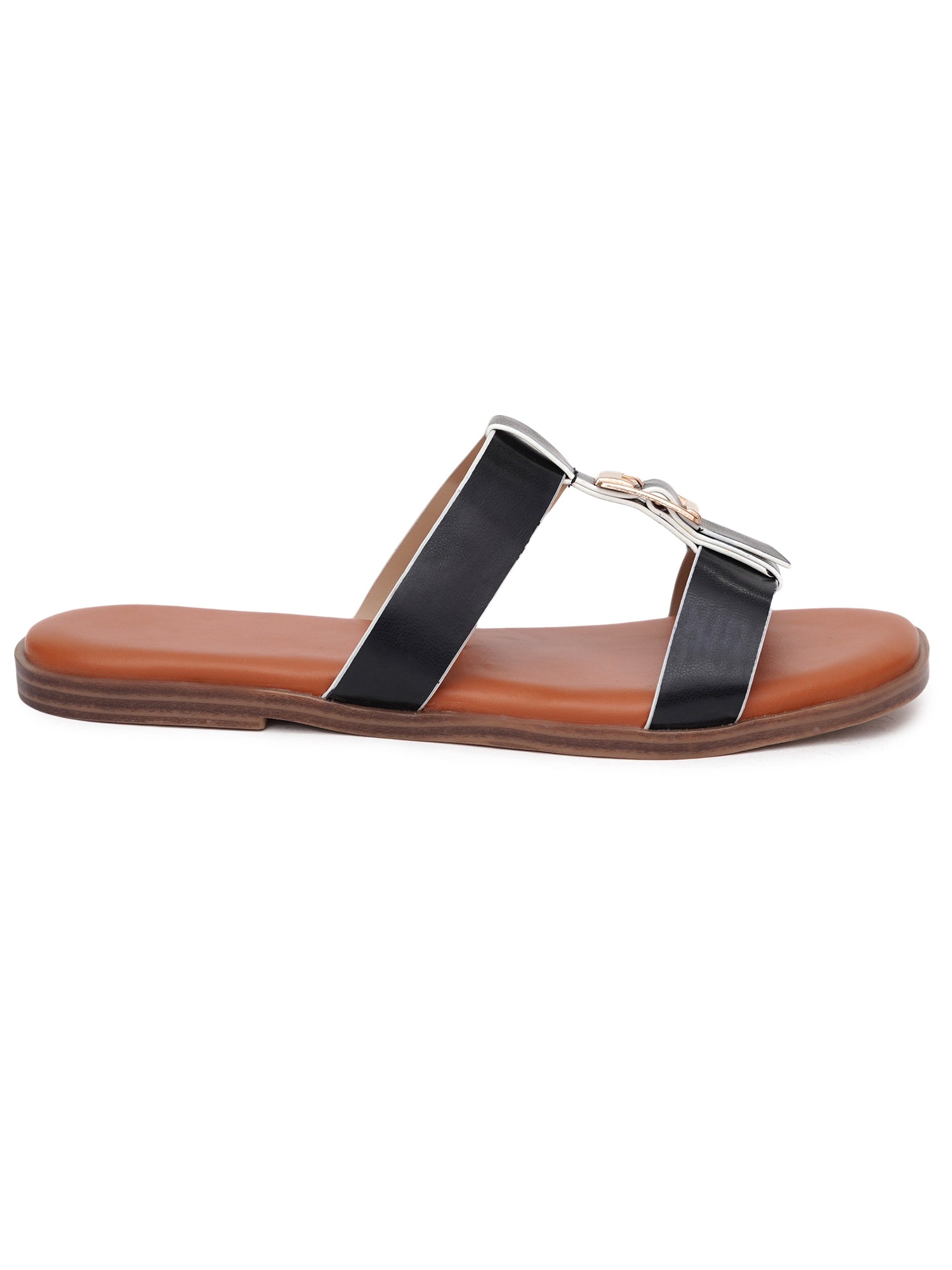 Dual Strap Casual Buckle Detail Flats