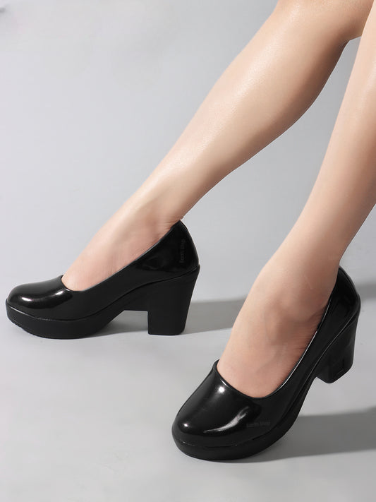 Classic Block Heel Work Pumps