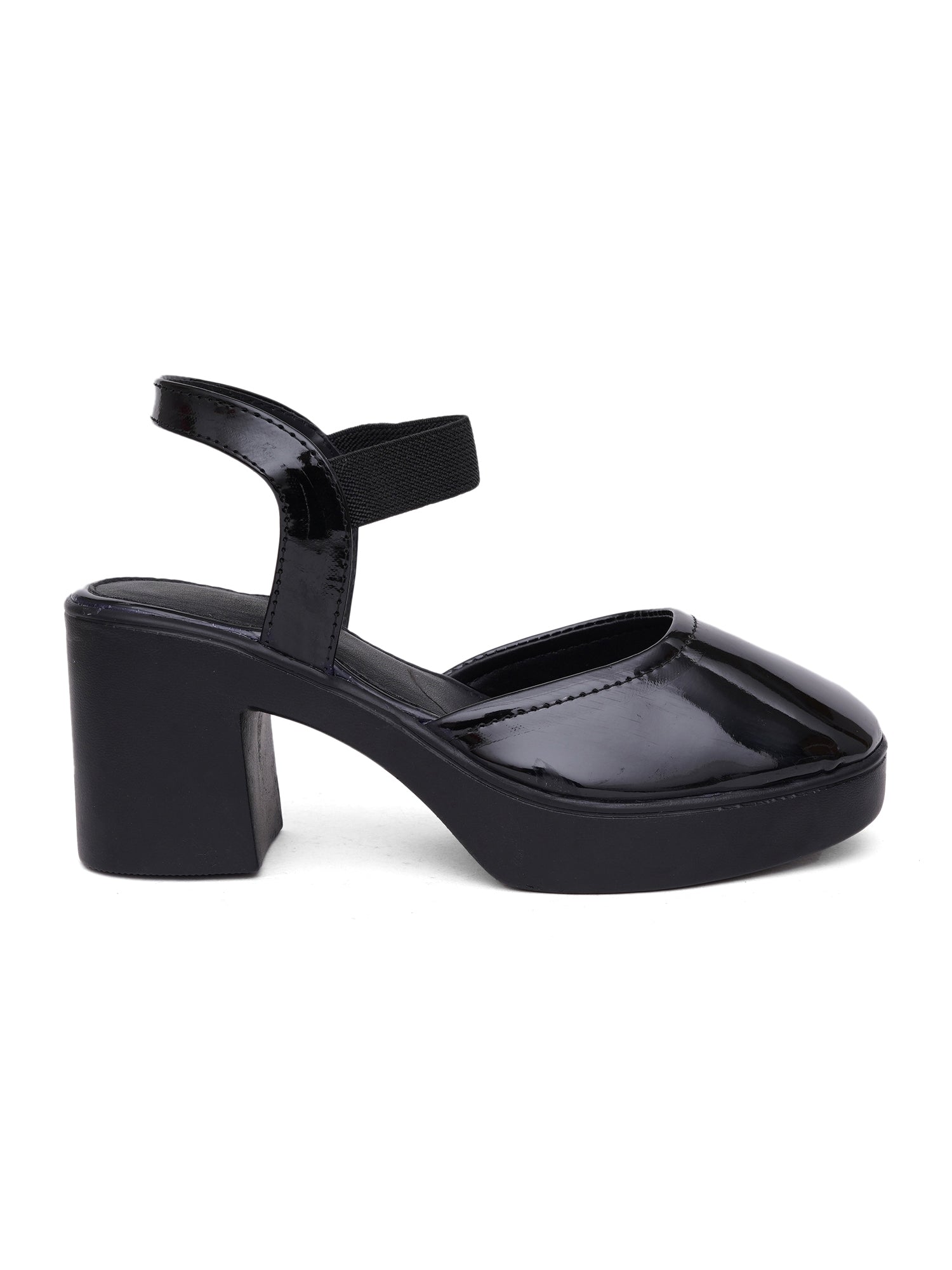 Trendy Open Toe Backstrap Block Heel Sandals