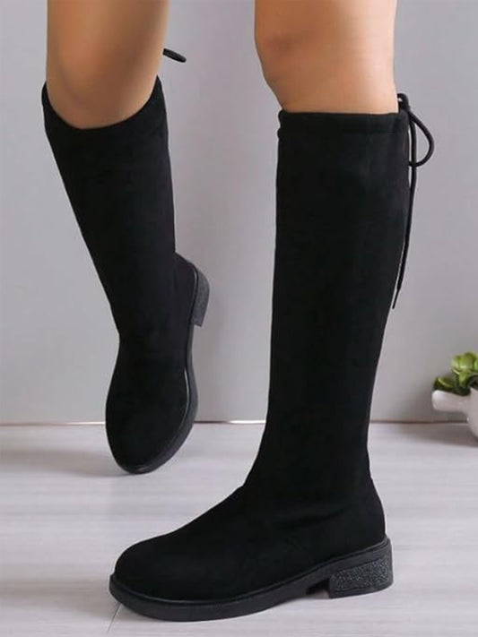 Flat Heel Over-the-Knee Winter Boots for Women