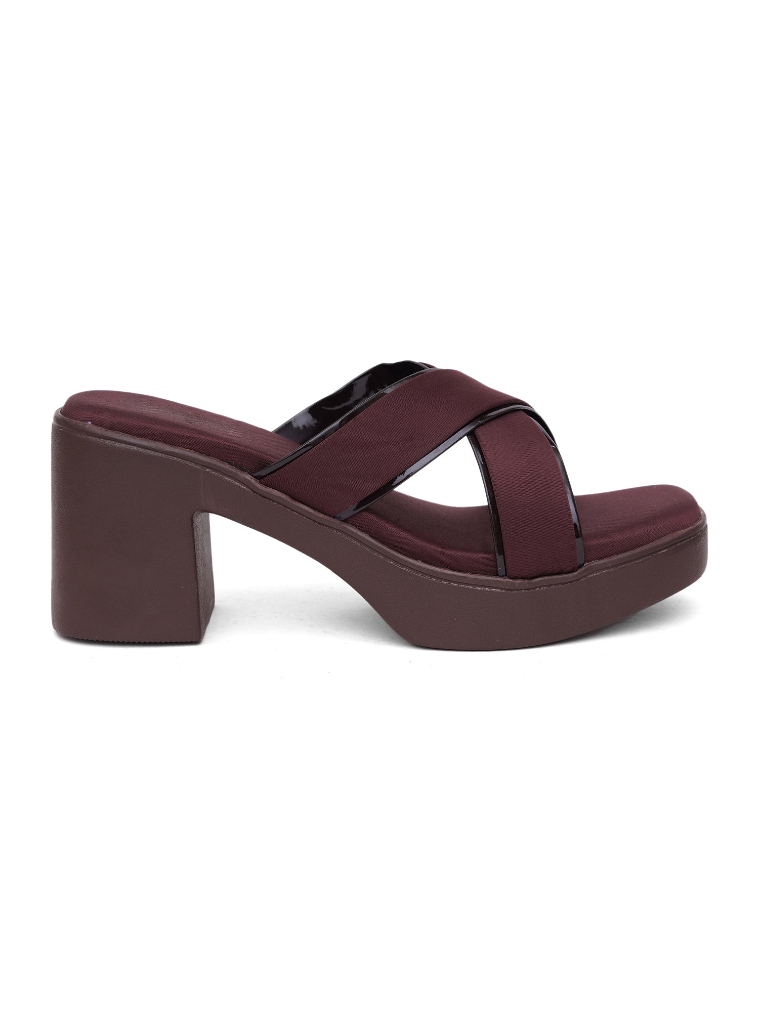 Stylish Cross-Strap Block Heel Sandals