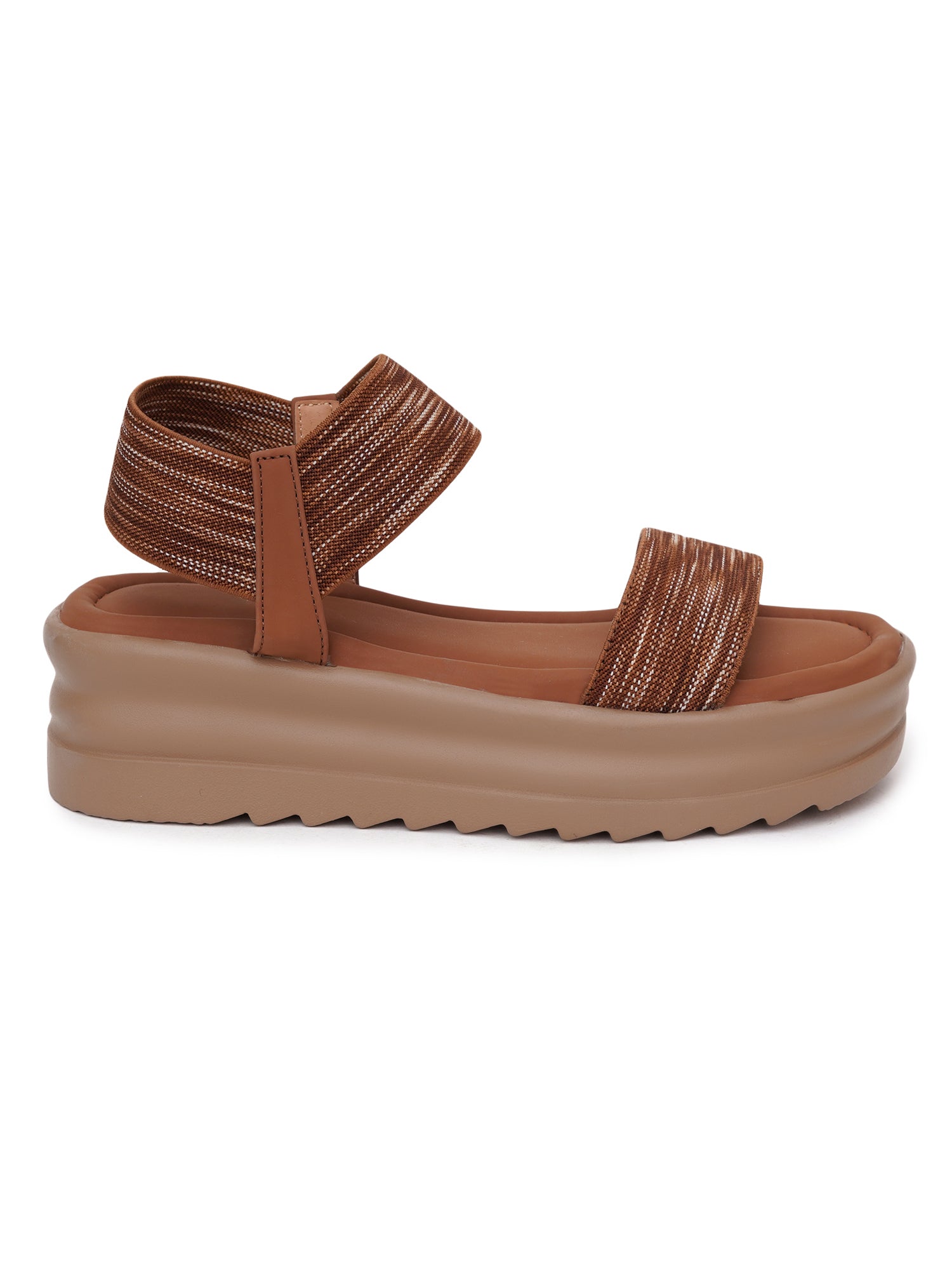 Elastic Cross-Strap Comfort Sandals