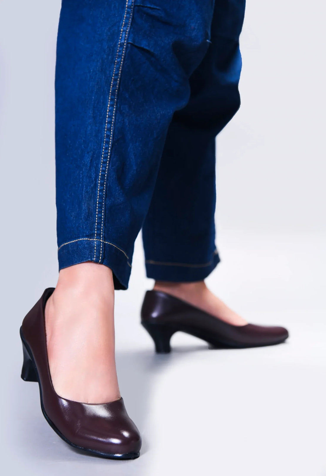 Elegant Office Wear Block Heels