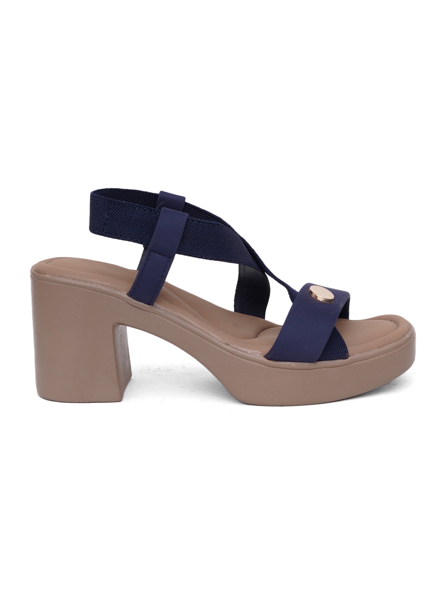 Elegant Cross-Strap Block Heel Sandals