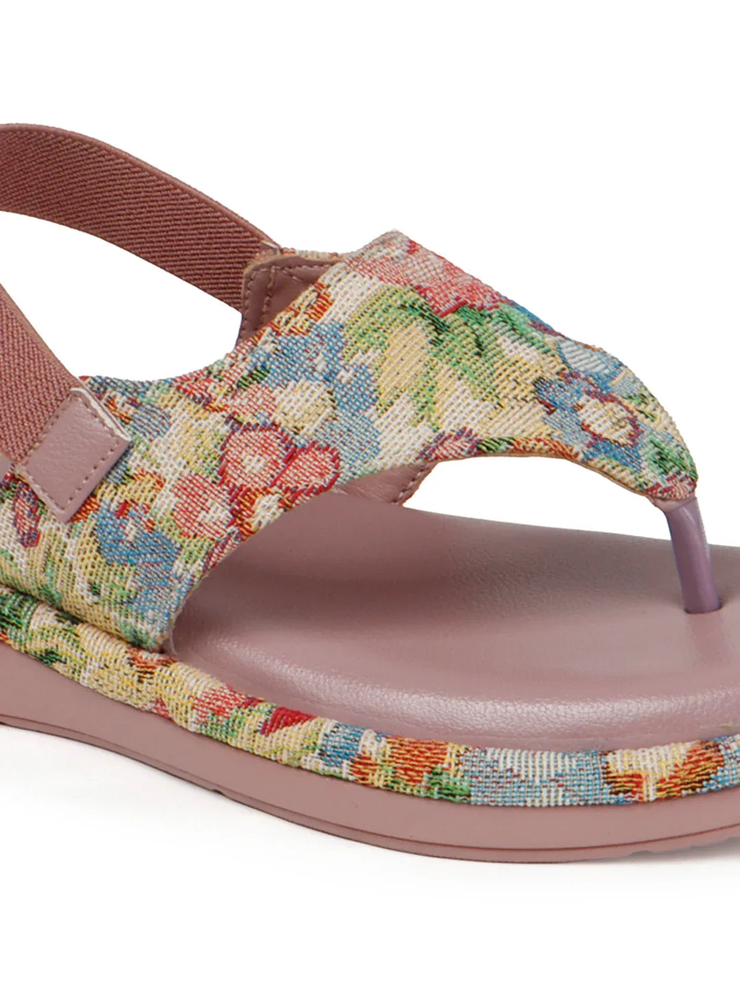 Casual Floral Strap Flat Sandals