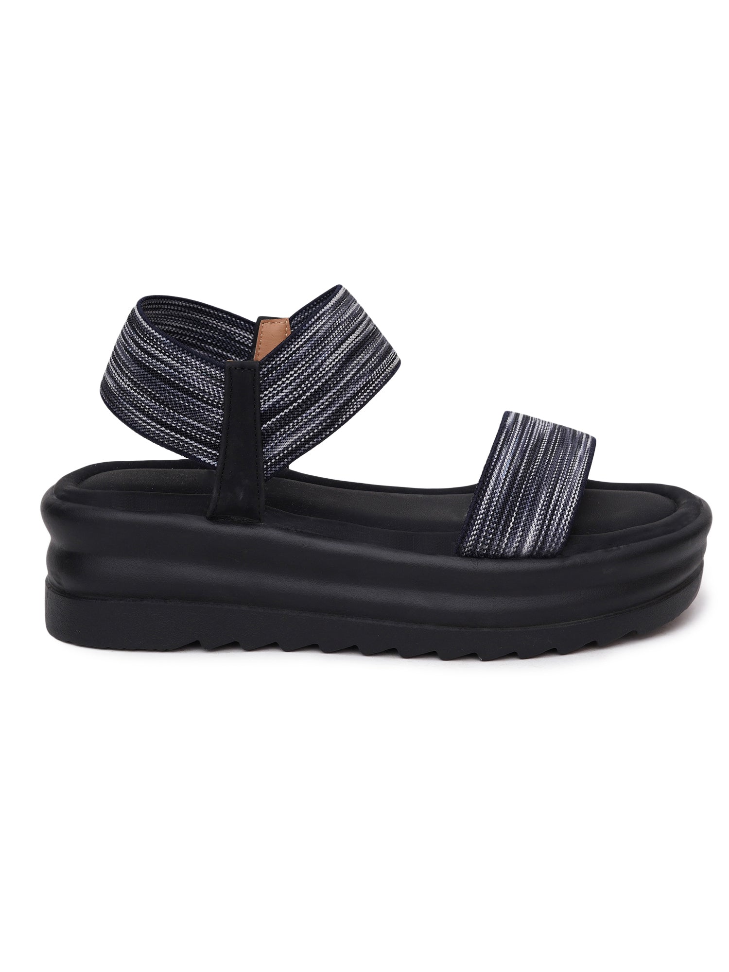 Elastic Cross-Strap Comfort Sandals