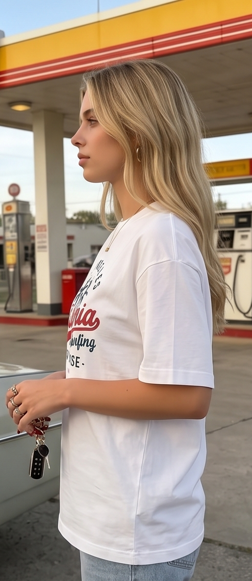 Oversized California Beach Paradise Graphic Printed T-Shirt