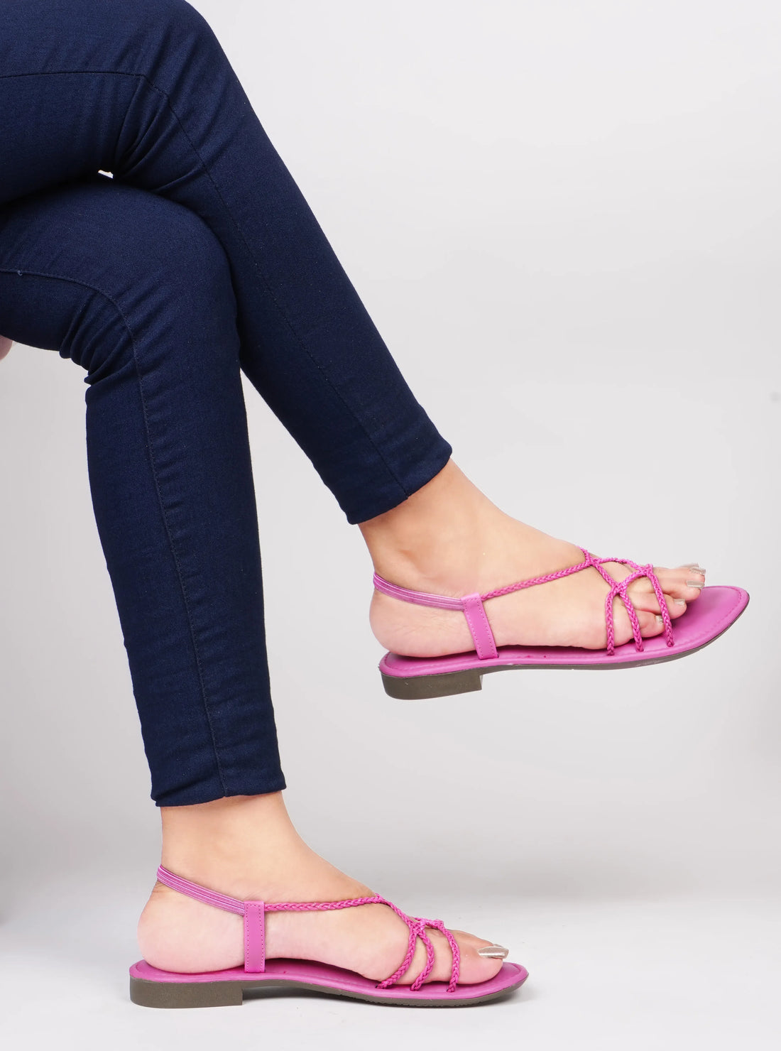 Chic Braided Strap Comfort Sandals
