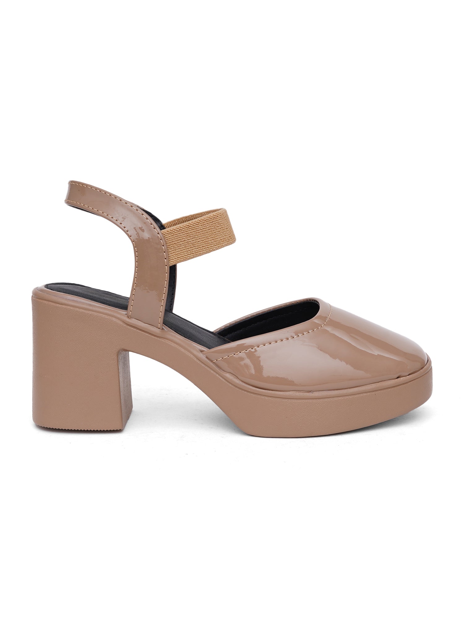 Trendy Open Toe Backstrap Block Heel Sandals