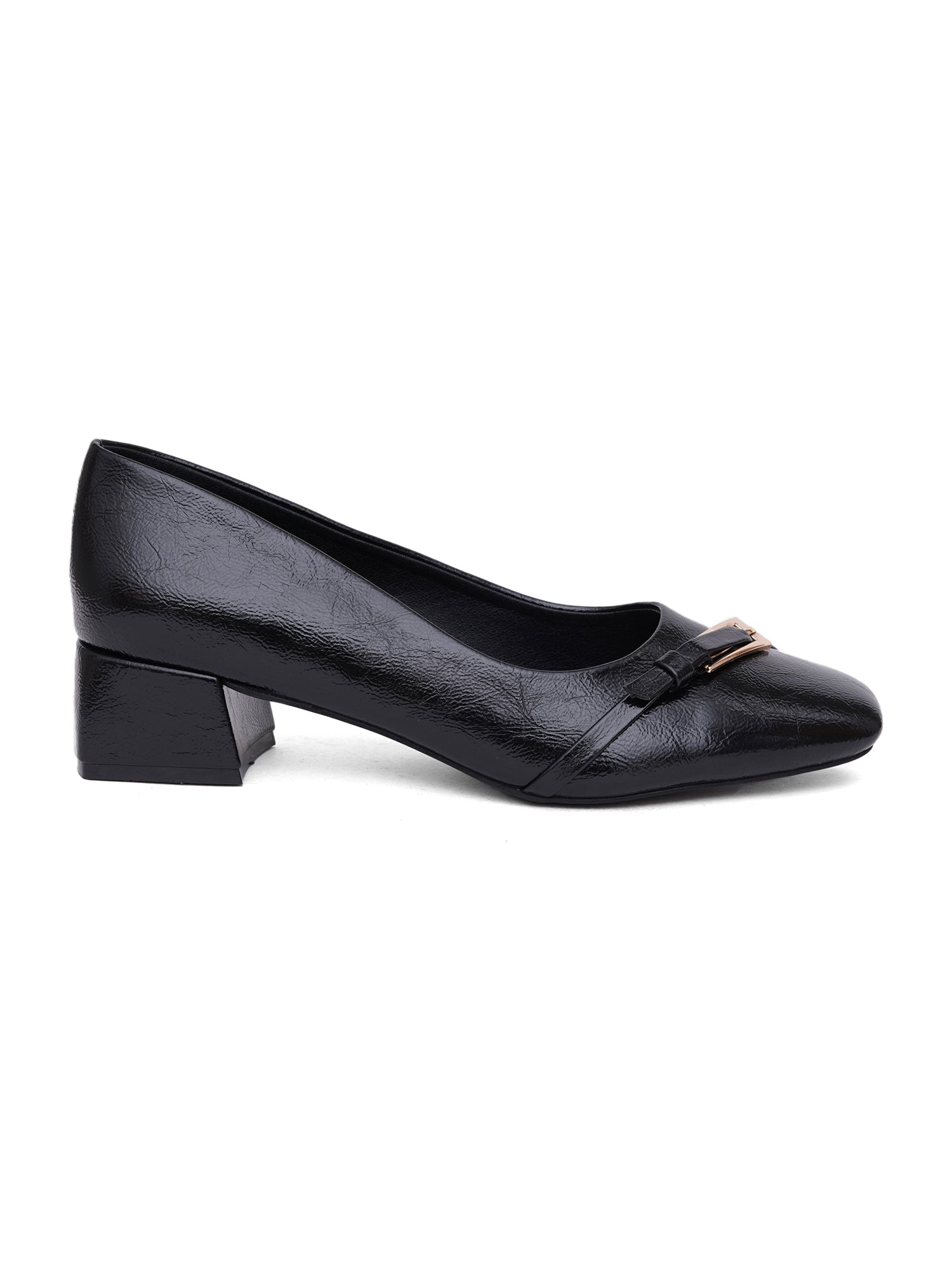 Classy Square Toe Casual Pumps Block Heels