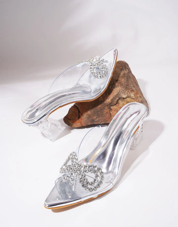 Crystal Loop Transparent Heels