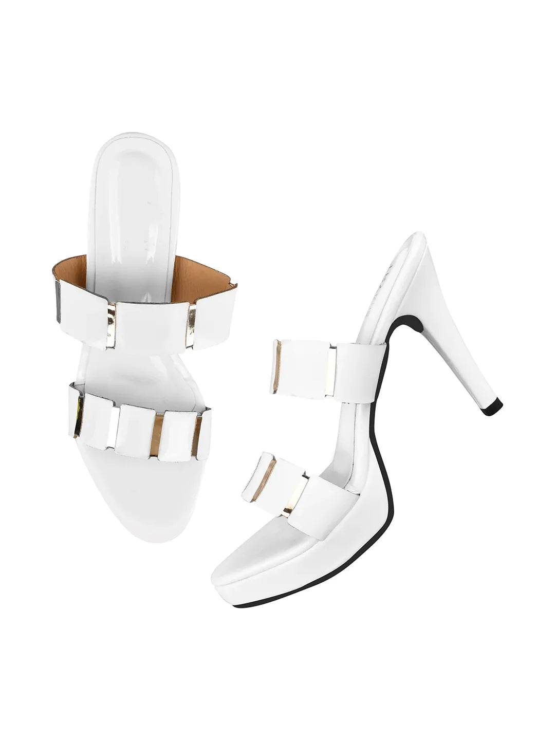 Luxe Patent Finish Heeled Sandals