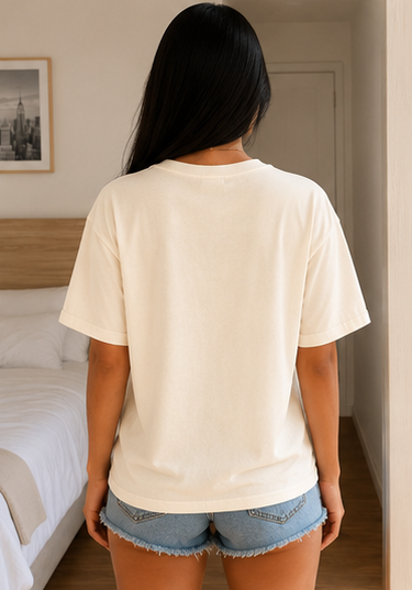 Oversized Brasil Typography Printed T-Shirt