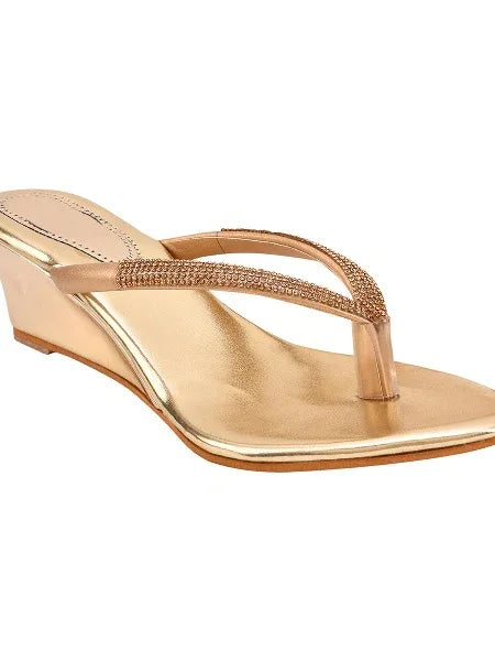 Elegant Embellished Wedge Sandals