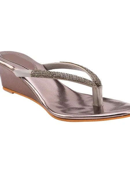 Elegant Embellished Wedge Sandals