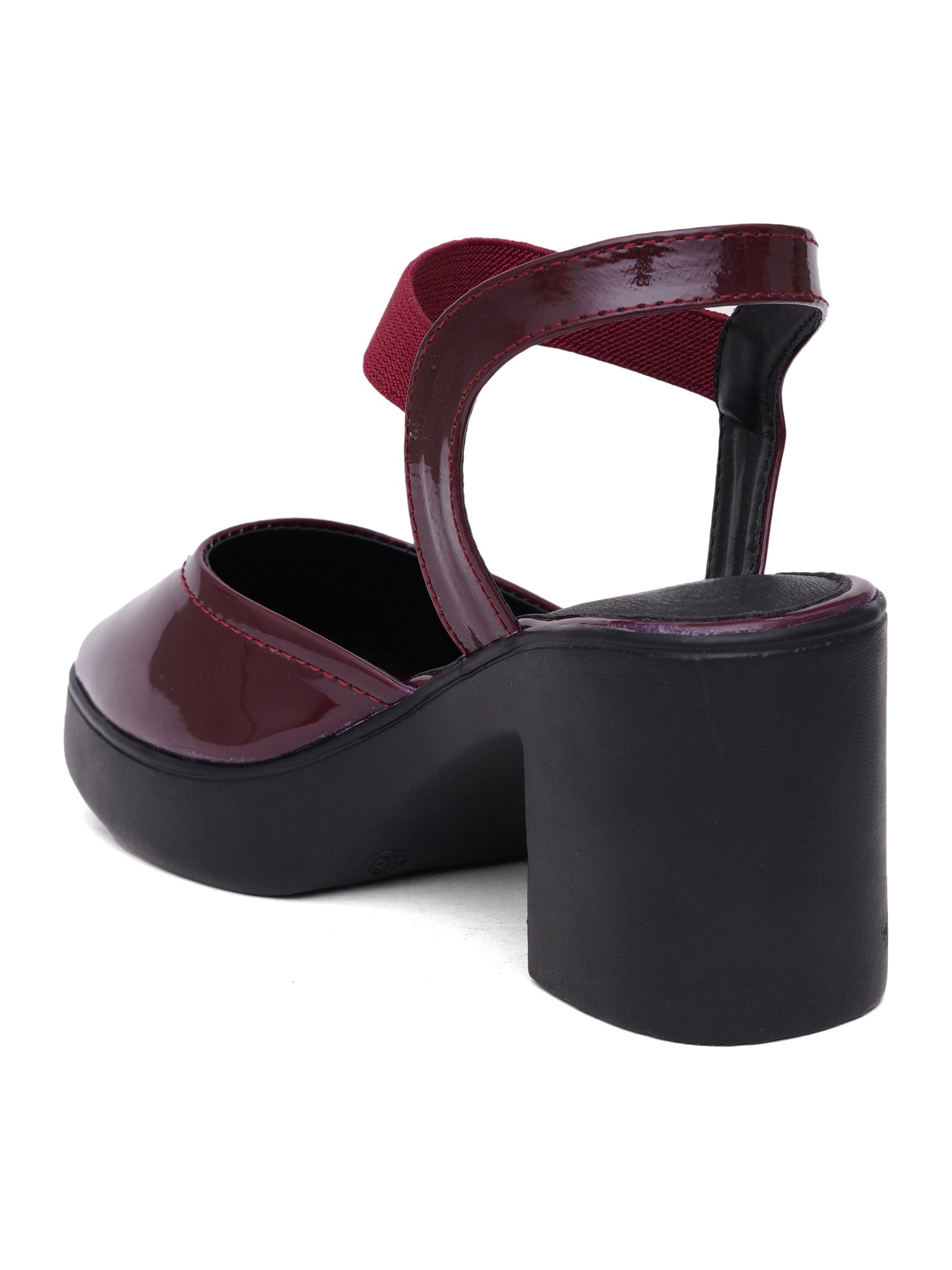 Trendy Open Toe Backstrap Block Heel Sandals