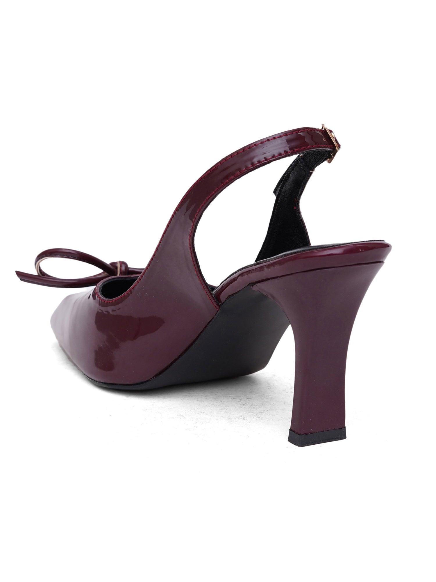 Twirl Bow Pointed Toe Slingback Heel