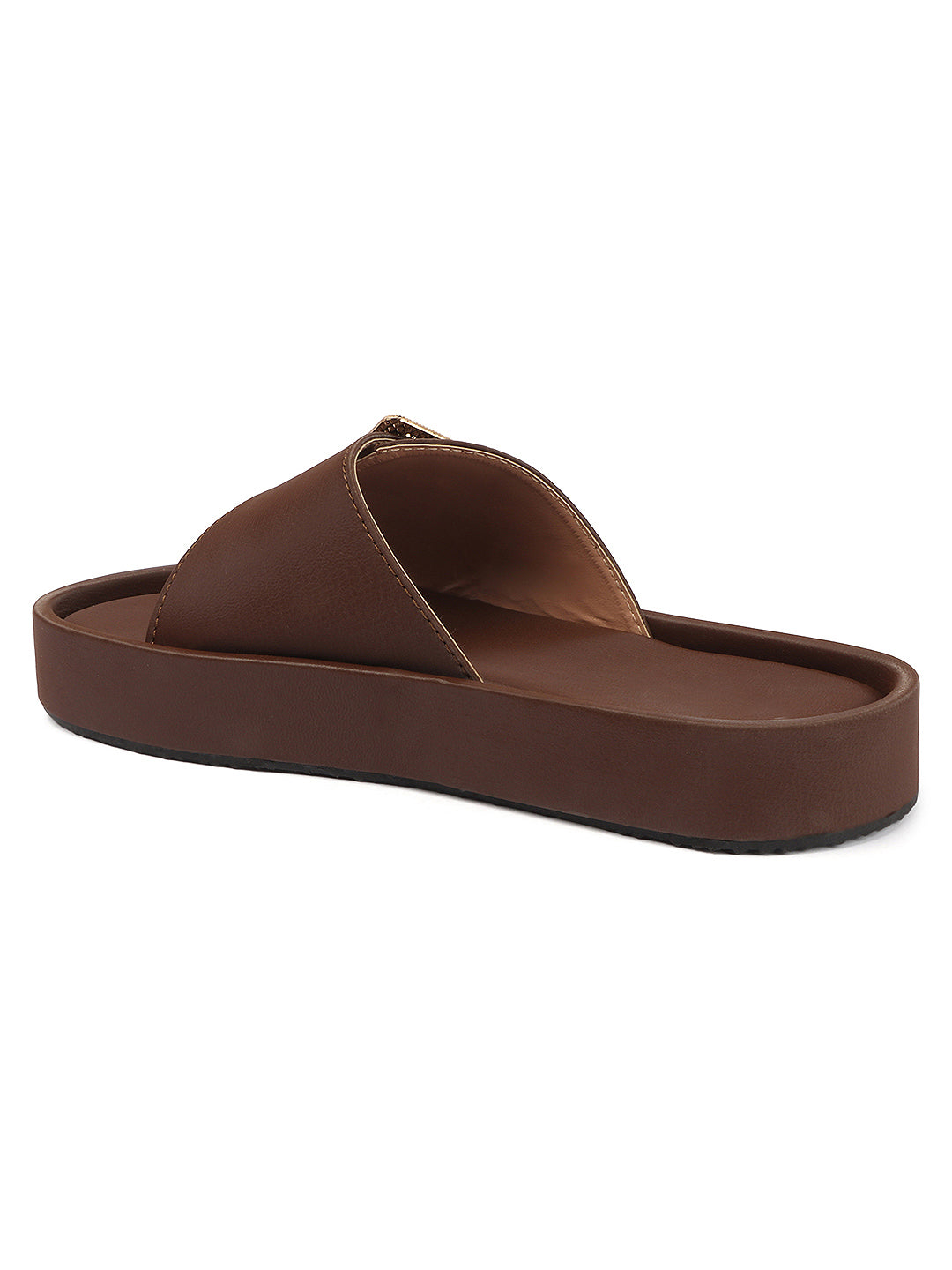 Minimal Buckle Slides Cushioned Everyday Comfort Flats
