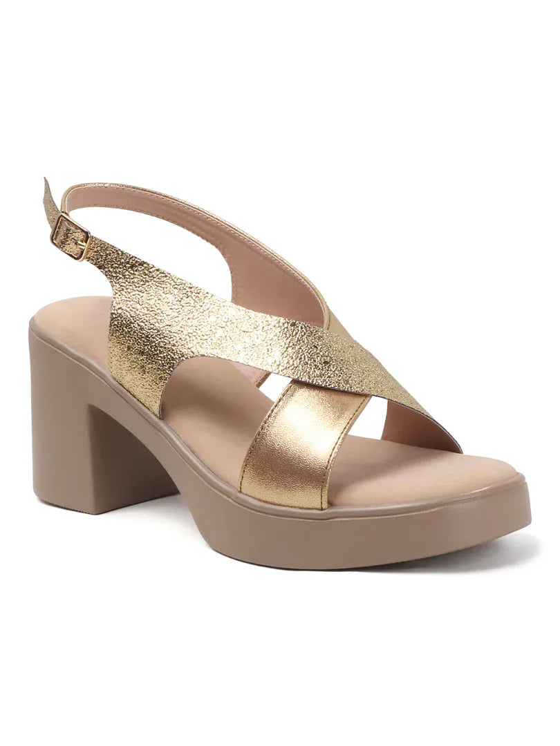 Party-Ready Sparkle Block Heels