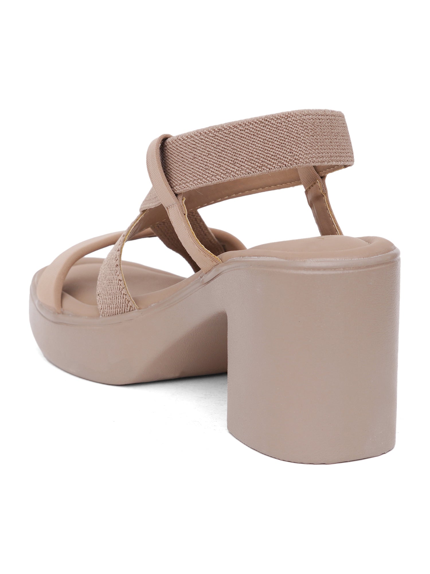 Elegant Cross-Strap Block Heel Sandals