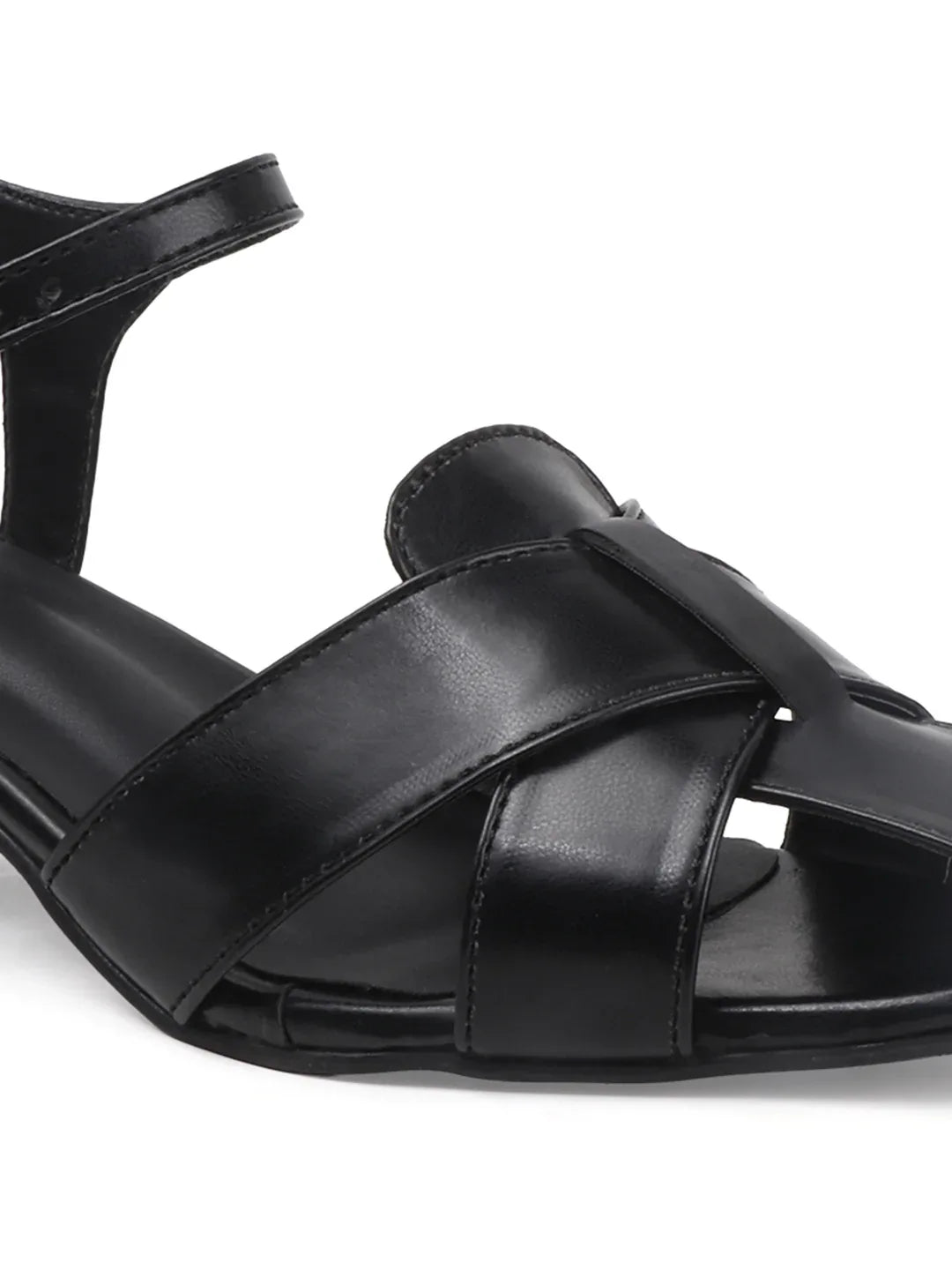 Minimal Strap Casual Block Heel Sandals