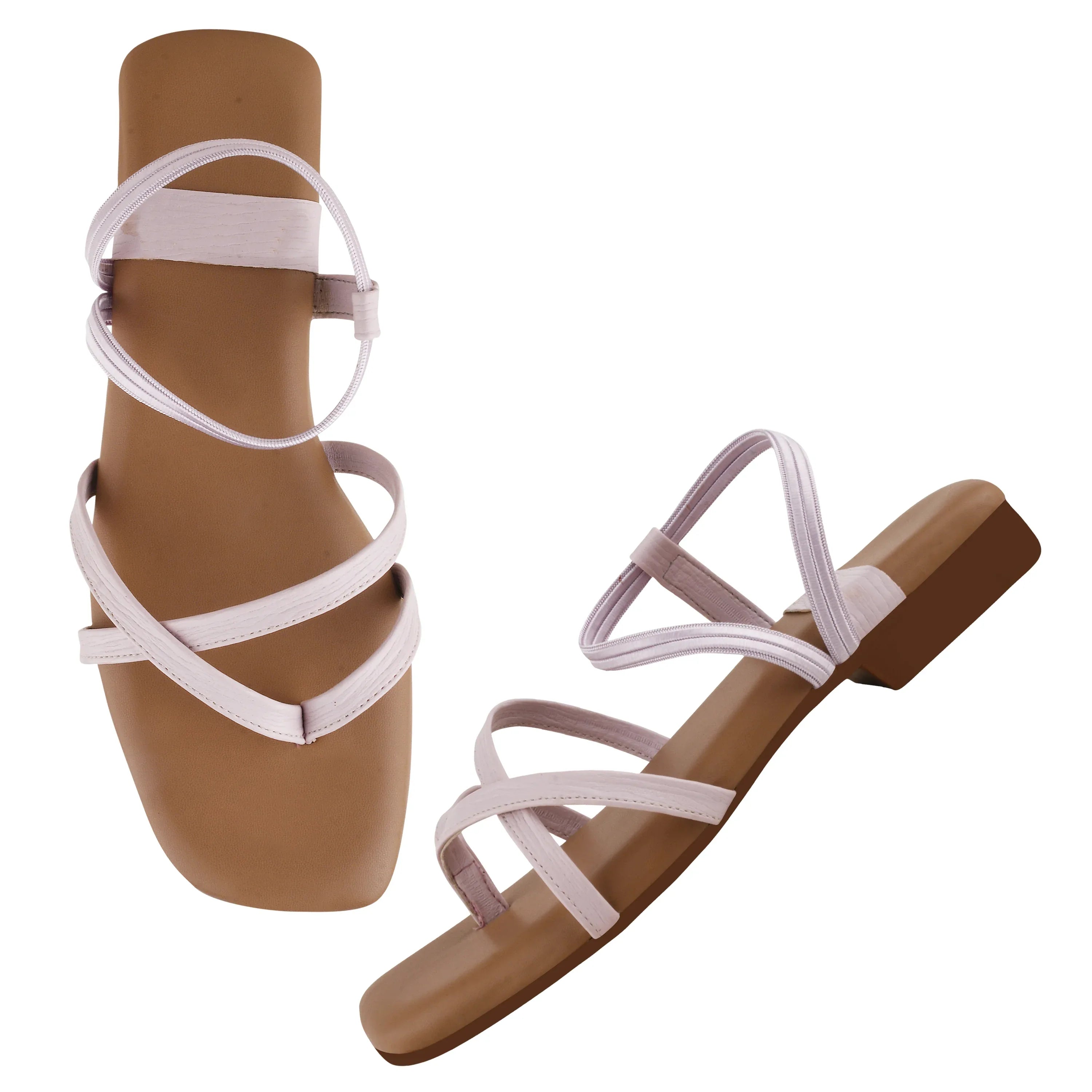 Clean Look Strappy Comfort Sandals