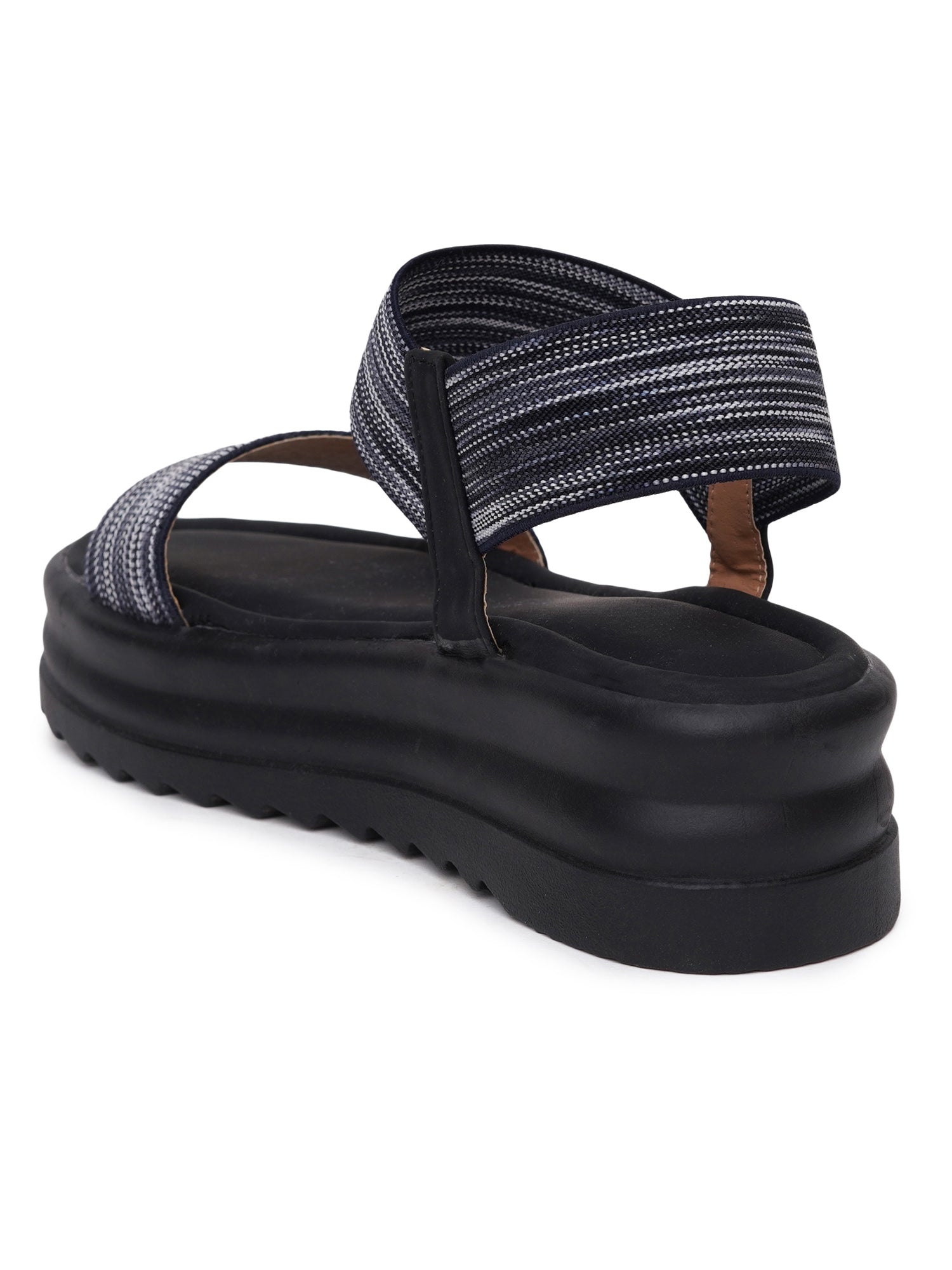 Elastic Cross-Strap Comfort Sandals