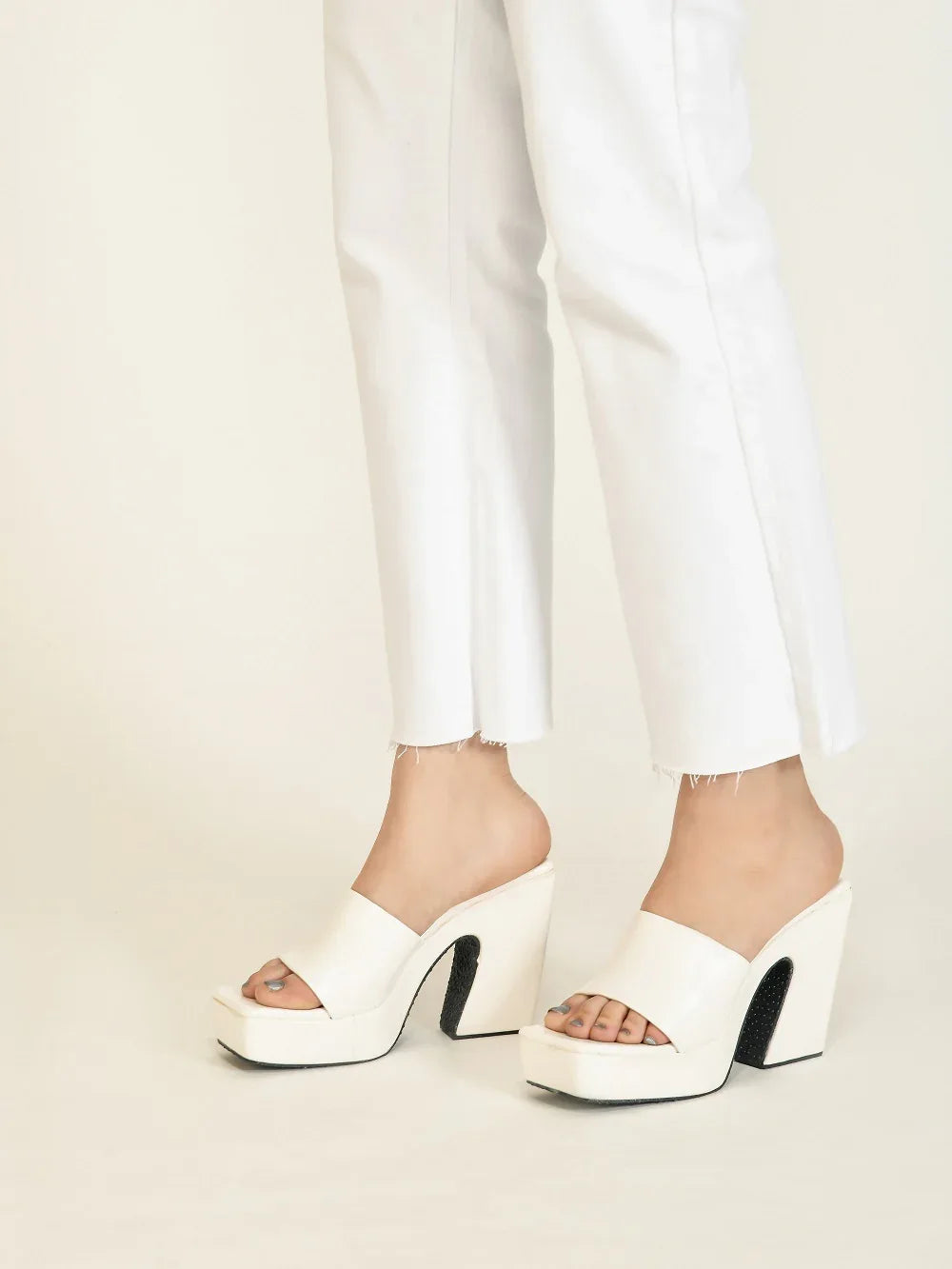 Chunky Rise Block Heel