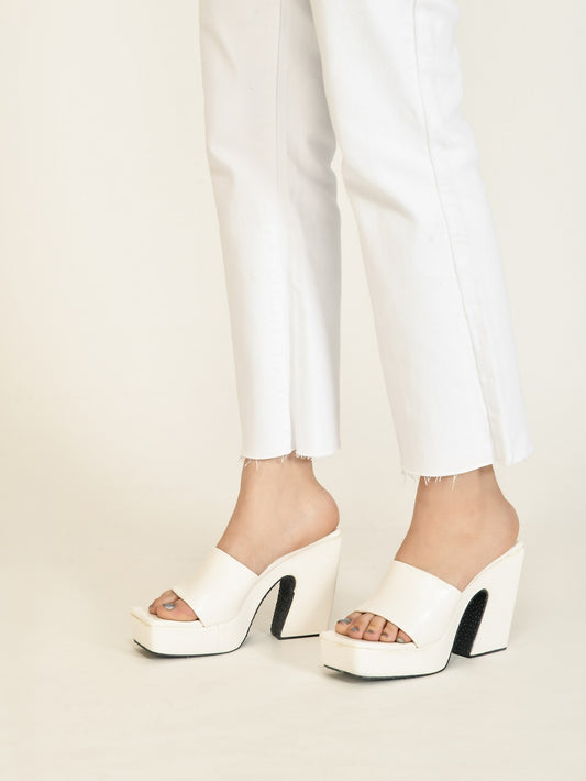 Chunky Rise Block Heel