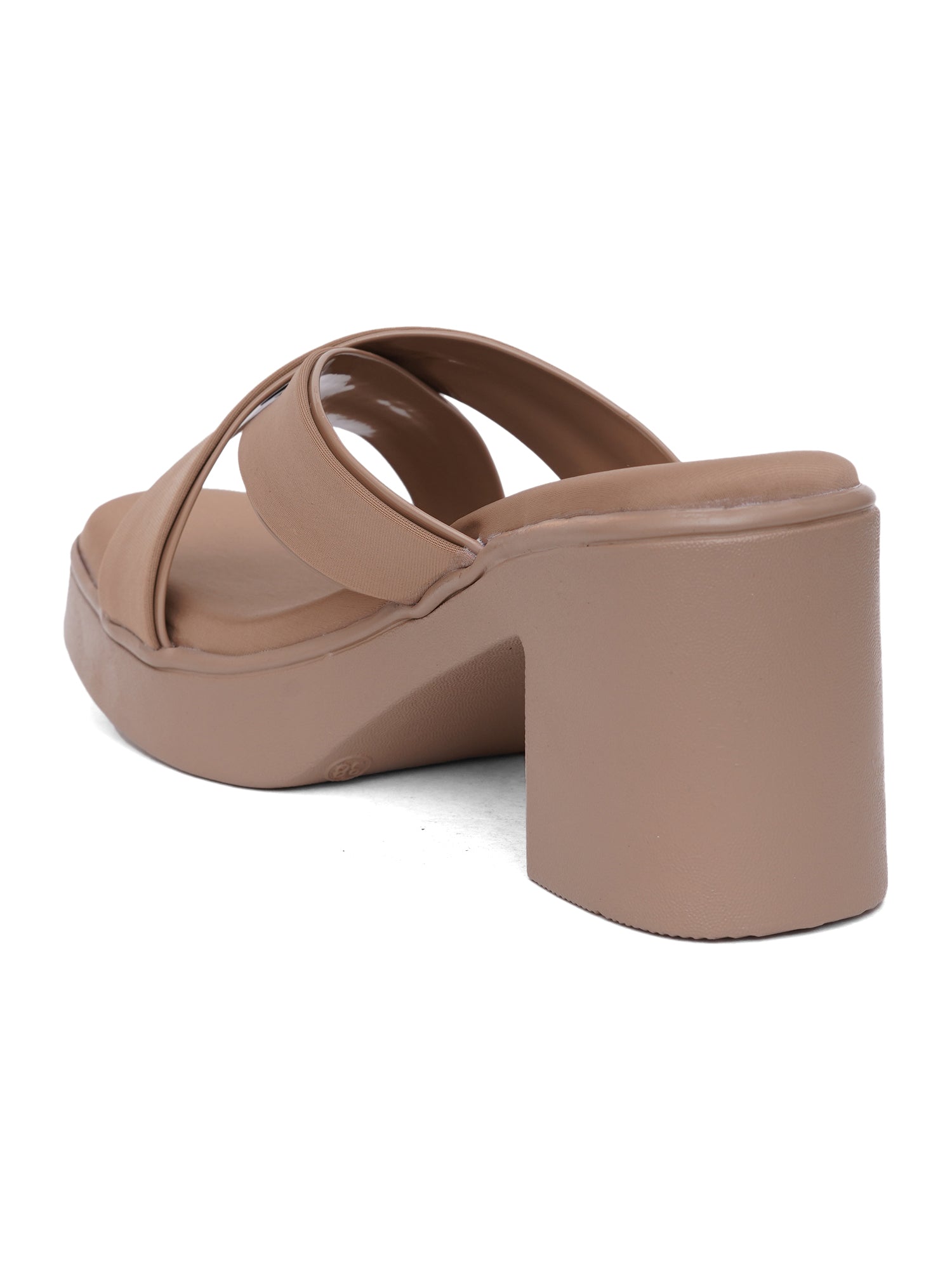 Stylish Cross-Strap Block Heel Sandals