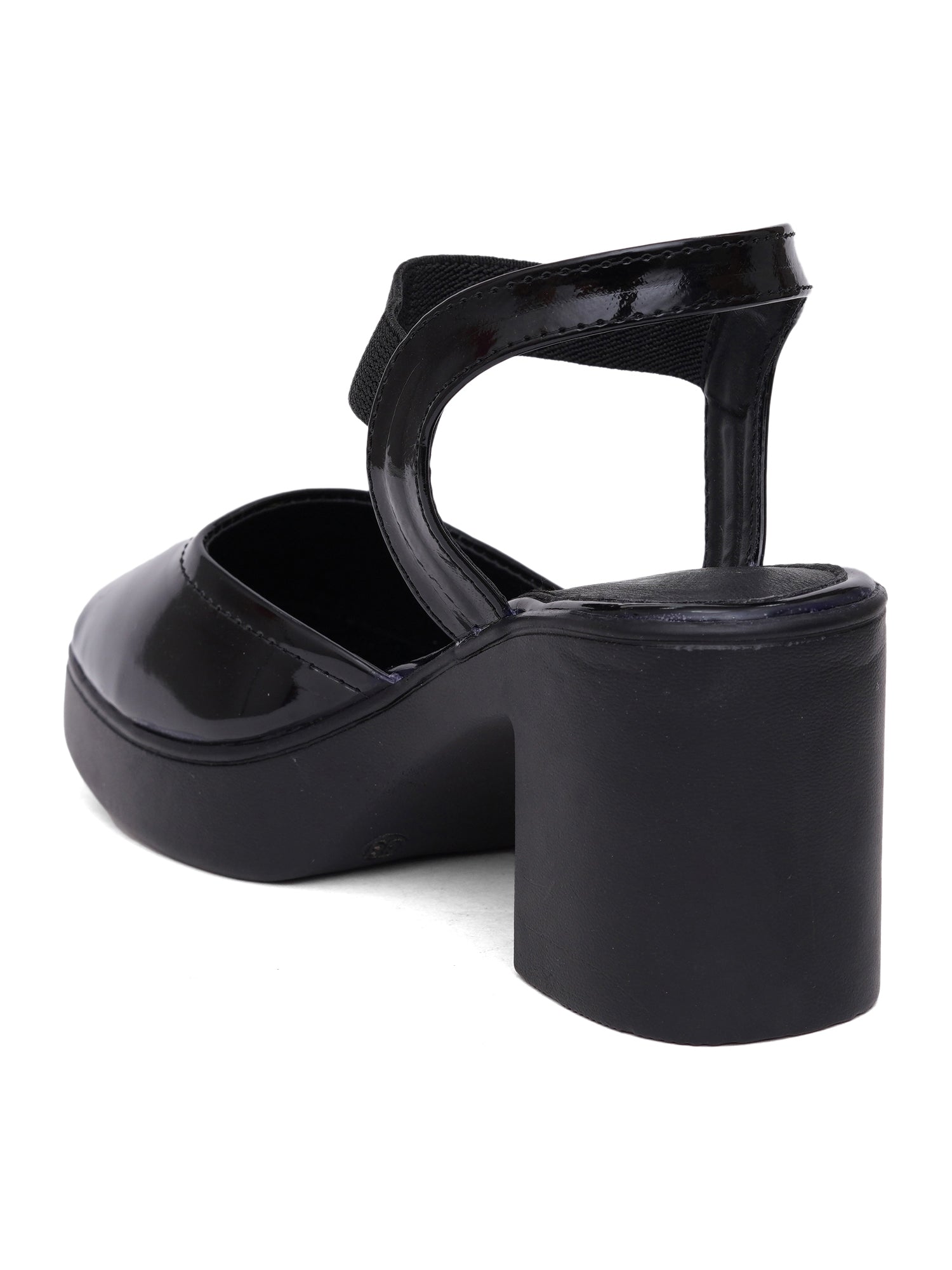 Trendy Open Toe Backstrap Block Heel Sandals